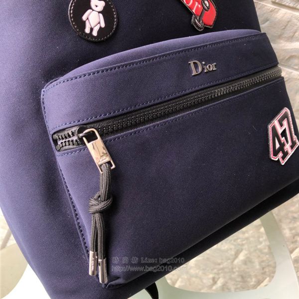 Dior包 迪奧雙肩包 Dior19專櫃夏款雙肩包 Dior帆布後背包  Dyd1243